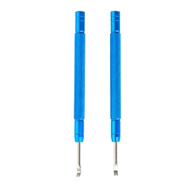 Tabanzhe 2 Pieces Watch Repair Tools - Sturdy and Durable Dismantling Hour Hand Remover Tools Comfortable Hold Professional Watchmaker Repair Puller (Blue)