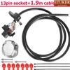 ETUKER 13-Pin Pre-Wired Towing Hitch Socket, Trailer Socket 13-Pin with