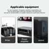 4Set Speakers Spikes Shock Absorbing Prevent Slip Zinc Alloy Speaker