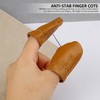 KRYMSON 4 Pairs Cowhide Leather Finger Guard, Cowhide Finger Guard,
