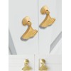 TARATI 2pcs Ginkberry Leaf Style Door Knobs Drawer Pulls Antique