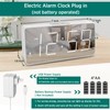 Peakeep Digital Clock, Alarm Clock Battery Backup Powered for Bedrooms