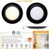 JULLISON 10 Packs 4 Inch Black LED Low Profile Recessed
