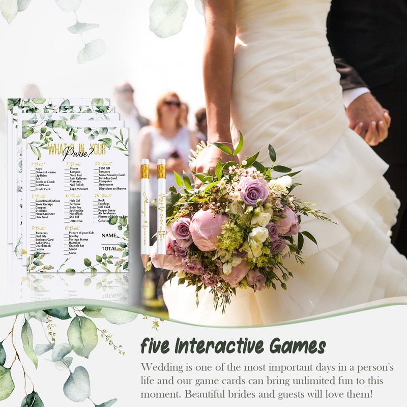 Outus 220 Pieces Bridal Shower Game Set - Fun Wedding