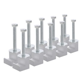 GANAZONO Aluminum Tool Box Tie-down Clamps Mounting Clamps for Truck Camper Easy Install for Truck Shell