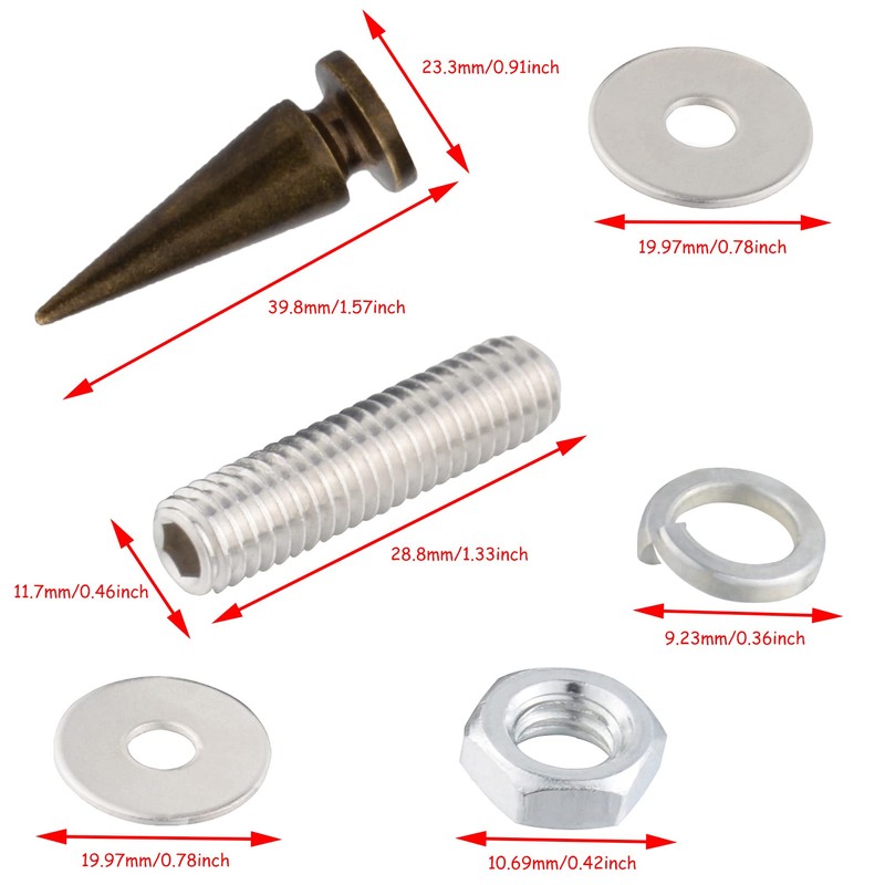 Lunsom License Plate Frame Screw Caps, License Plate Fasteners for