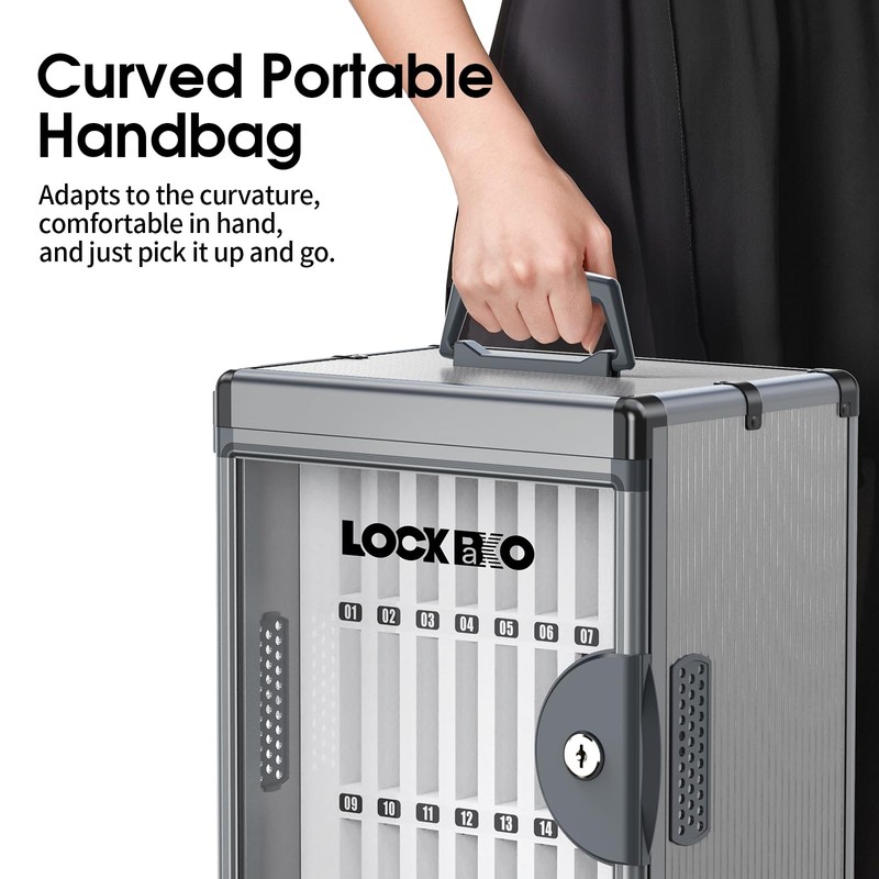 Lockbako 36 Slots Cell Phone Locker for Classroom, Portable Mobile