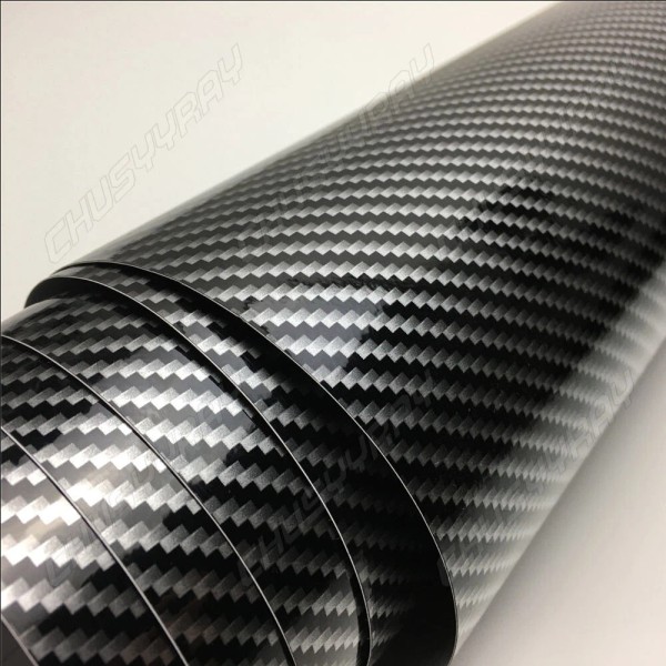 CHUSYYRAY Rollo De Vinilo Fibra Carbono 7D Para Exterior Calificado