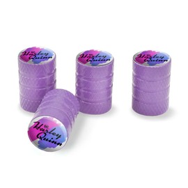 Harley Quinn Animated Series Logo Valve Stem Caps for Tire Rim Wheel Aluminum - Purple