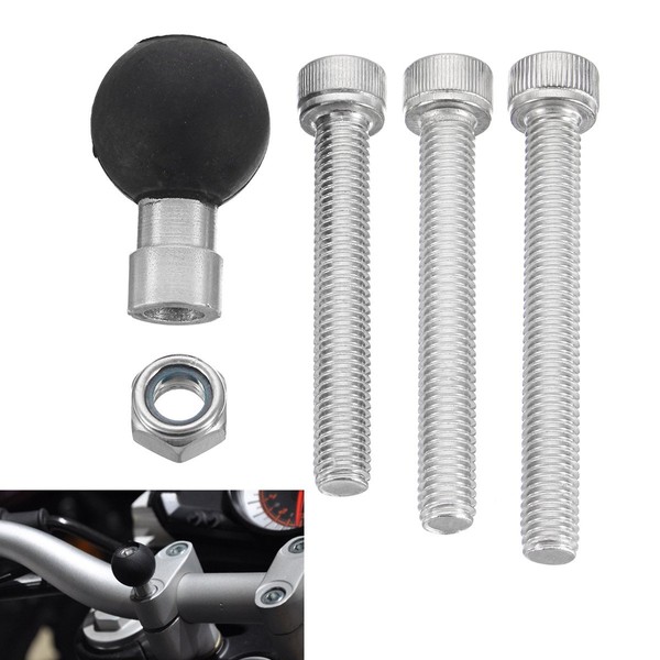 Alamor RAM 367U Motorcycle Handlebar Clamp Base 12 cm decorative