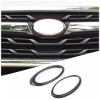 carmotion88 Matte Black Front Rear Emblem Trim Ring Badge Kit