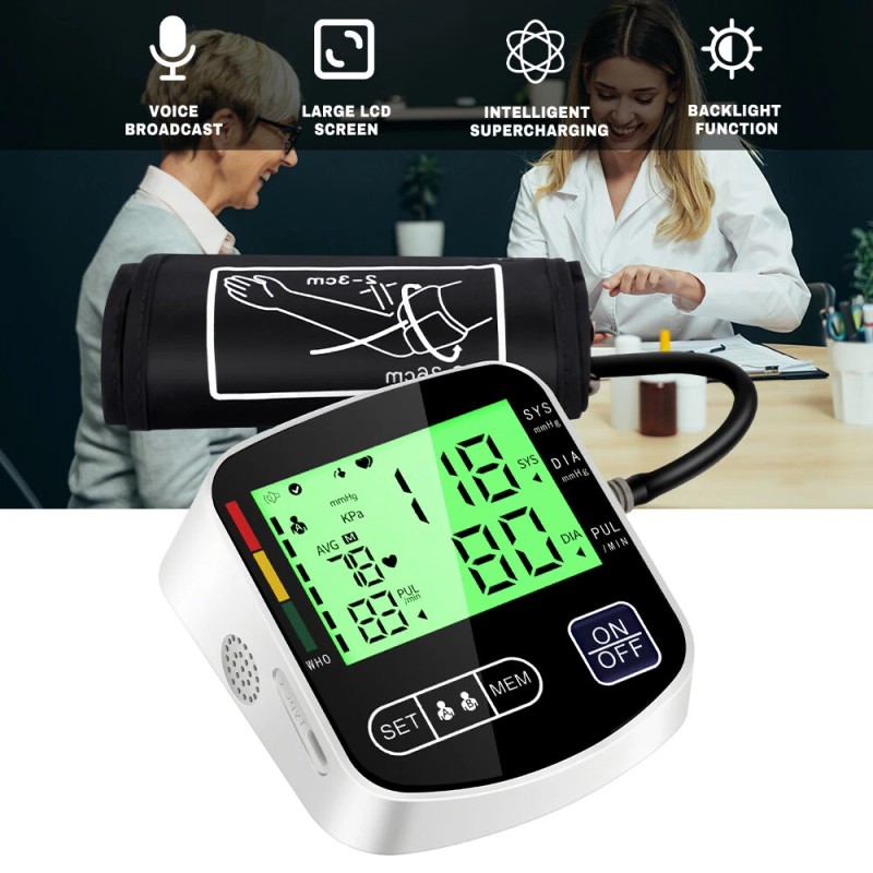 SOFIA Digital Extra Large Backlit Display Automatic Upper Arm Blood