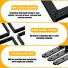 25Pcs Black Angle Brackets, 4”x 4” Heavy Duty Corner Brace,