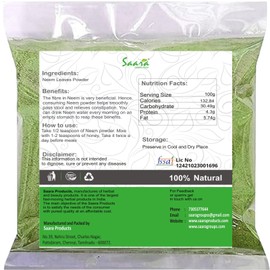 SAARA : Neem Leaves Powder 200g (Pack of 100g x 2)