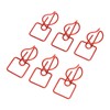 100pcs Paper Clips Prevent Slip Cute Candle Shaped Decorative Metal