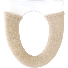 Oka Toilet Seat Cover, Norun Washing Heating Type Dedicated Toilet Seat Cover, Beige, 9.1 x 5.9 x 0.8 inches (23 x 15 x 2 cm)