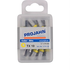 Projahn 1/4 Inch Marked Bit TX T15 Pack of 50 L25 mm Pack of 1