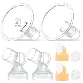 Maymom MyFit - Piezas de bomba de 21 mm compatibles con las piezas de extractor de leche Medela Flange Uso en Medela con estilo Medela Conector de ajuste personalizado