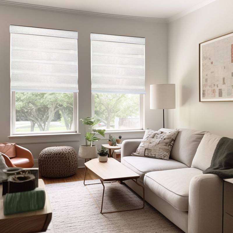 CHICOLOGY Zebra Blinds, Roller Window Shades, Blinds for Windows, Roller
