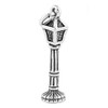 Sterling Silver Oxidized 3D Lamp Post Streetlight Charm