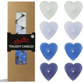 Summer Fresh Citrus Scented 12-Pack Gradient Orange Tea Light Candles Aromatherapy Relaxing Fragrance Candle Small Sizecolor: Heart - sea salt, size: Small (3"-6"), Fragrance: Scent