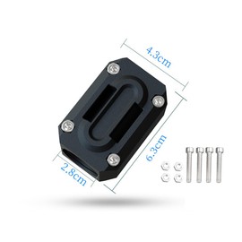 MYLCHBDJ Engine Guard Bumper Guard Block Universal Motorcycle Bumper Decorative Block Crash Bar Slider Fit 22/25/28mm Engine Guard Bumper Block Protective Decoration (6 Pairs)