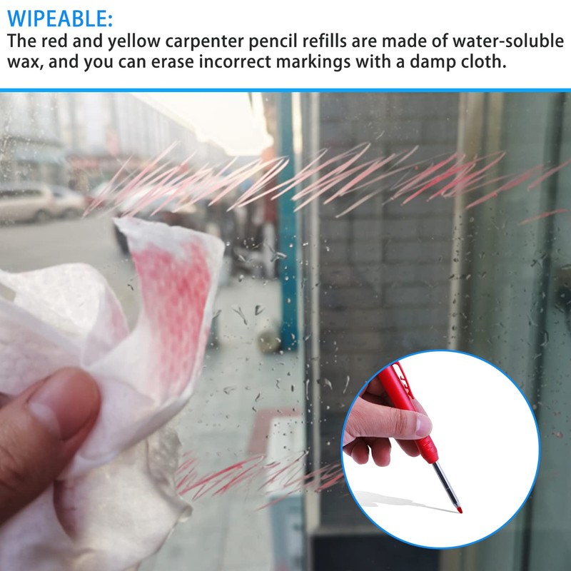 40pcs Pencil Refills, 2.8mm Pencil Refill for Tracer, Solid Carpenters