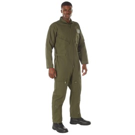 Rothco Flightsuit – Mens Pilot Coveralls – Costume Cosplay Jumpsuit – Olive Drab – XL