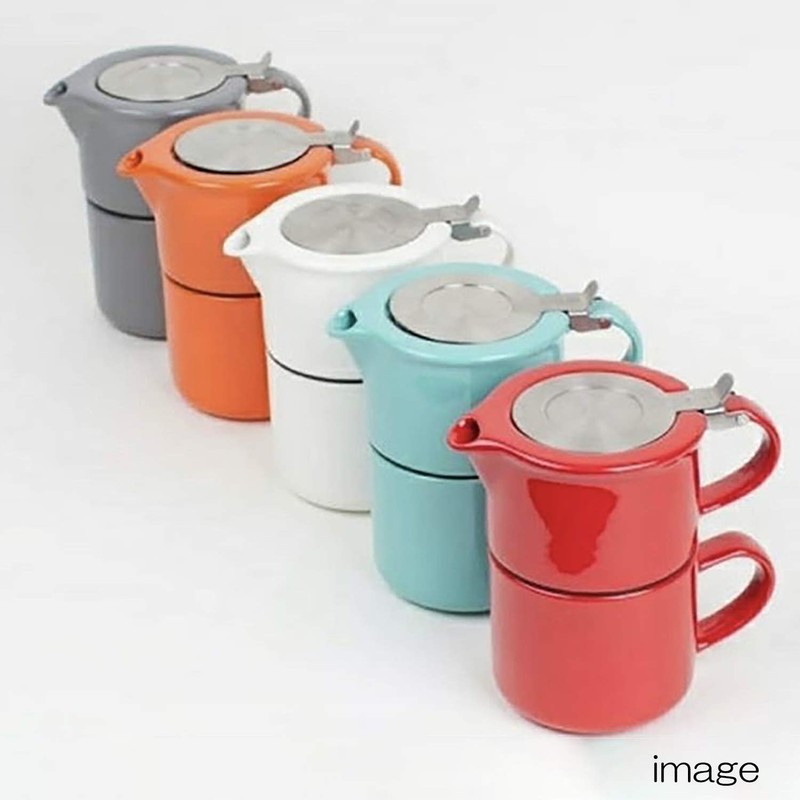 FORLIFE Tea for One with Infuser 14 ounces, Red