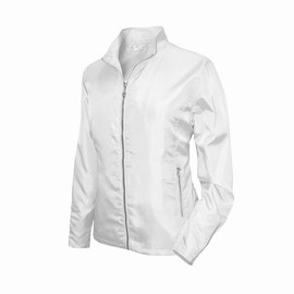 Monterey Club Women's Lightweight Sport Golf Jacket #2792 (White, Small)