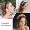 MOTIBACK 6Pcs Glitter Rainbow Headbands Non-Slip Sparkly Hair Accessories.