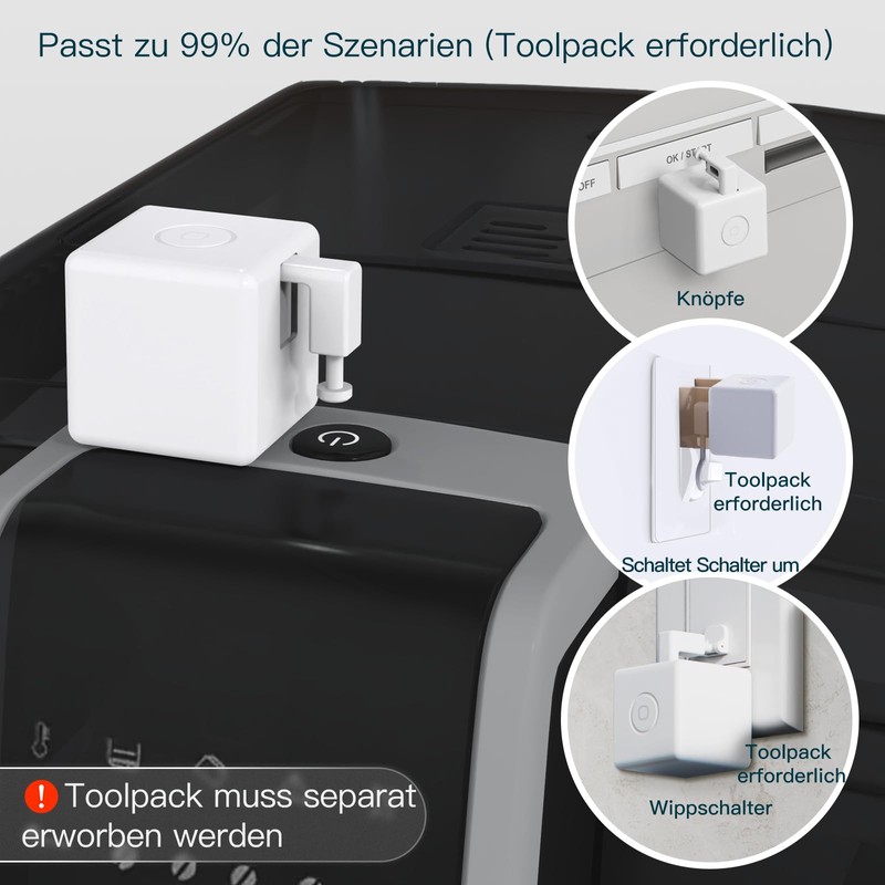 MOES ZigBee Fingerbot Plus, Switch Button Pusher, Upgrade with Touch