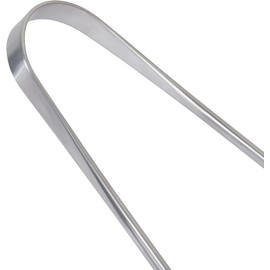 Abdul of Sialkot Zungenreiniger für Hygiene, 100 % Edelstahl für Mundpflege, Zungenschaber mit Reiseetui, Mundgeruch, Zungenschaber für Erwachsene (1 Stück, Silber)