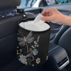 Darisoco Dragonfly Trash Can for Car Car Garbage Can for