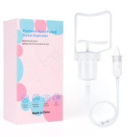 Baby Nasal Aspirator, Powerful Hand Pump Baby Nose Sucker, Nasal Aspirator for Baby with Soft Silicone Nose Tip for Fast and Effective Relief of Nasal Congestion in Infant.