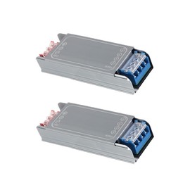 Pack of 2 60W 12V 5A LED Transformer Driver Power Supply Slim LED Switching Power Supply for Home Technology Input Driver Transformer AC110V AC230V to DC12V Output Suitable for Low Voltage Light
