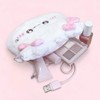Chimumu Plush Pouch [Fuwakyun], white, pink