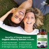 Zazzee USDA Organic Bilberry 20:1 Extract, 6000 mg Strength, 120