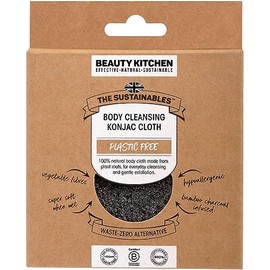 Beauty Kitchen - The Sustainables Body Cleansing Konjac Body Cloth - Natural Cleansing and Exfoliating - Eco-friendly and Biodegradable - Bathing Essential