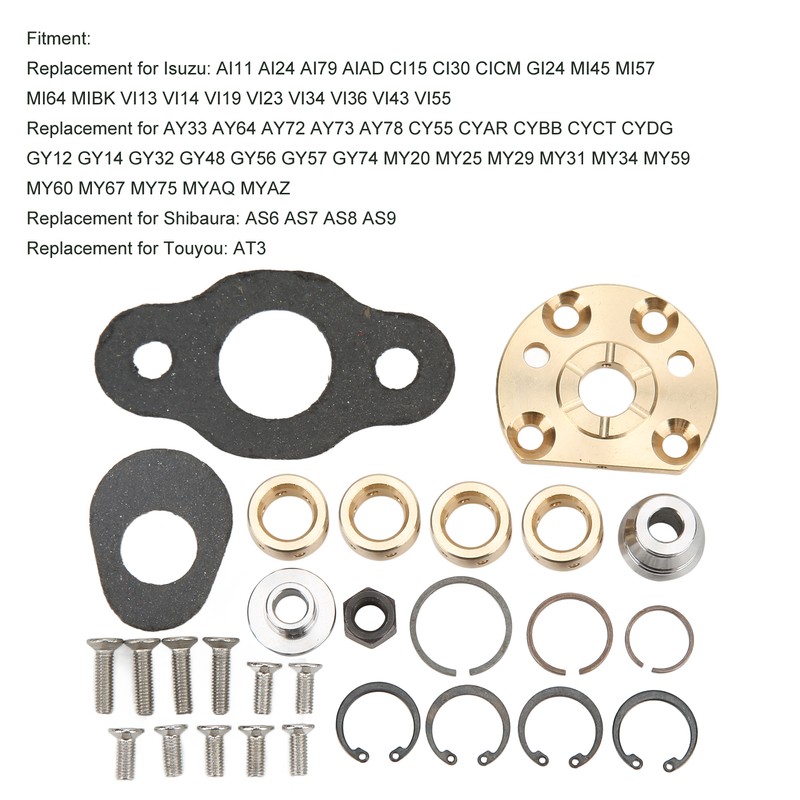 Turbocharger Repair Rebuild Accessories Kit NN139922 Replacement for IHI RHB5