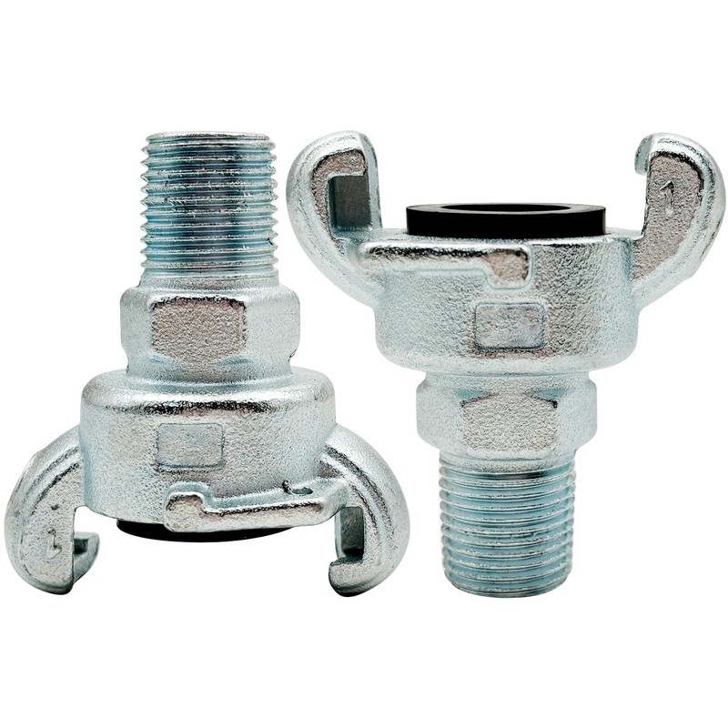 MustBee 4 Sets NPT Iron Air Hose Fitting, Universal Coupling,