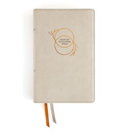NIV, Couples' Devotional Bible (Build a Biblical Foundation for Your Marriage), Leathersoft, Stone, Comfort Print: Growing Together in Christ