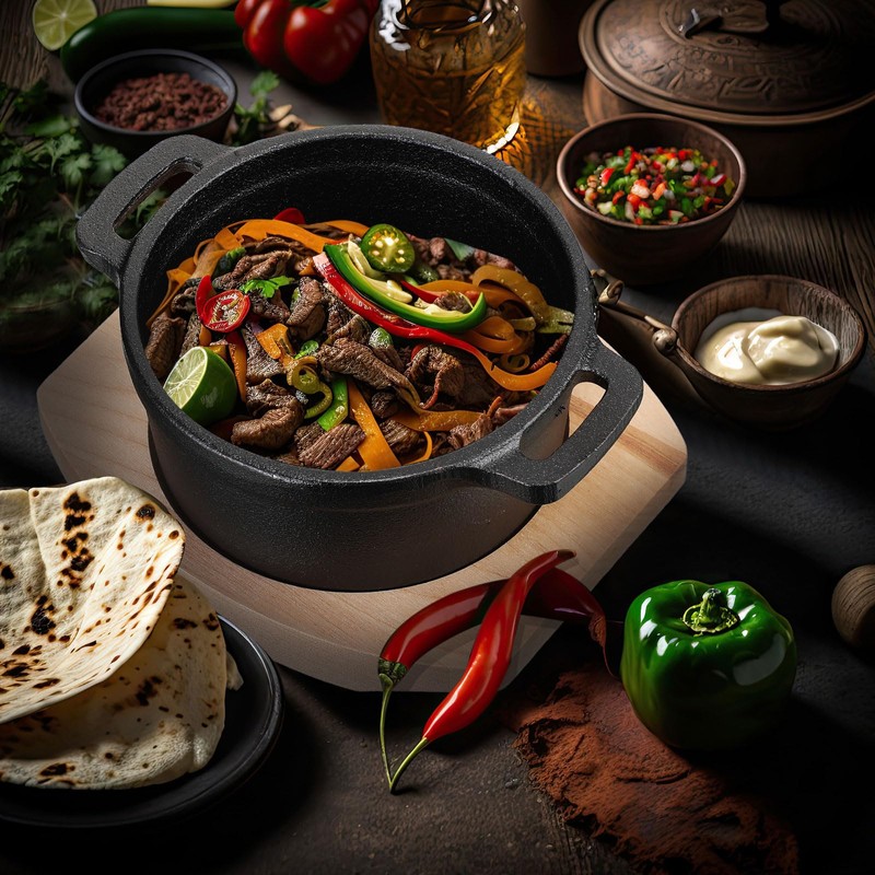 Suttmin 2 Sets 8 oz Dutch Oven Pot with Lid