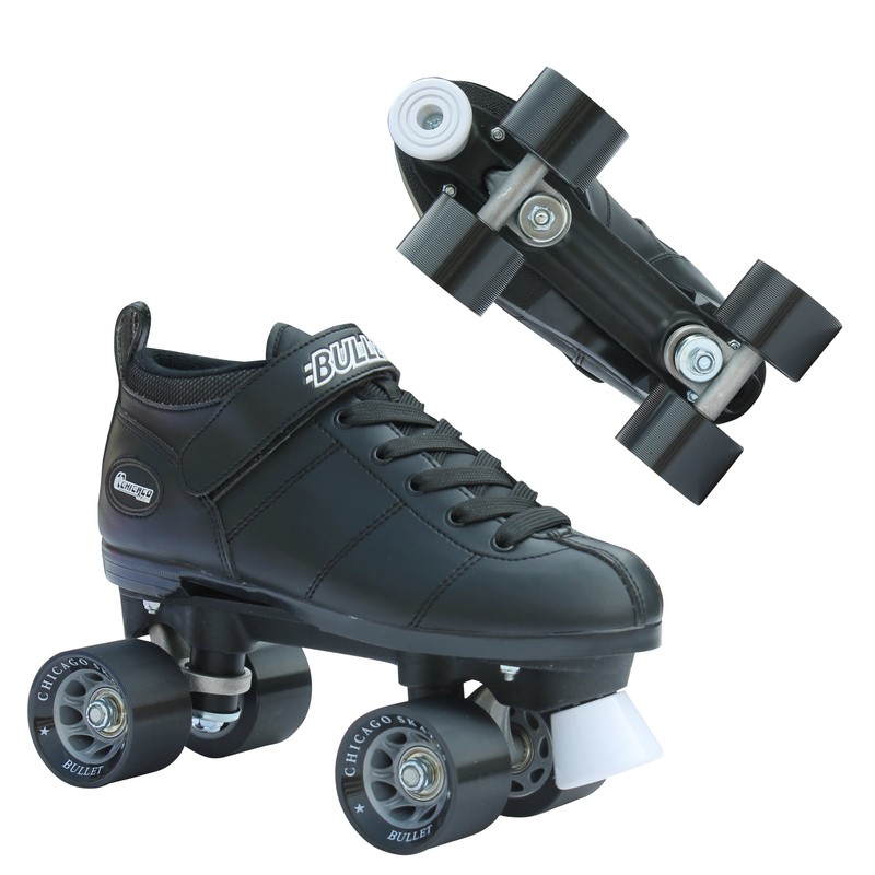 Chicago Bullet Men's Speed Roller Skate -Black Size 8