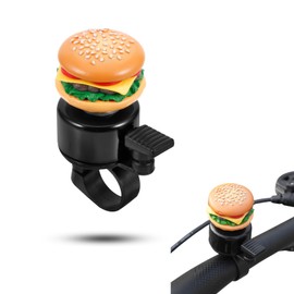 JLEivvi 1 PCS Burger Bike Bell Creative Cartoon Bicycle Bell Cycling Bike Handlebar Bell Scooter Bell For Handlebars