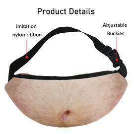 Funny Gifts for Men,Secret Santa Gifts for Men Dad,Novelty Belly Waist Bag-Novelty Gifts for Men Husband,Mens Gifts for Christmas Birthday Anniversary