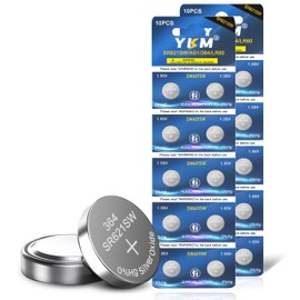 YKM 364 SR621SW 364/363 LR621 V364 AG1 Battery 1.55V Silver Oxide Battery for Scale Watch Batteries 20 Pack