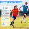 SkiBeaut Kids Youth Soccer Athletic Socks, Anti Skid Football Young
