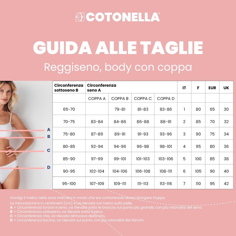 Cotonella Ladies Classic Bra - Medium black