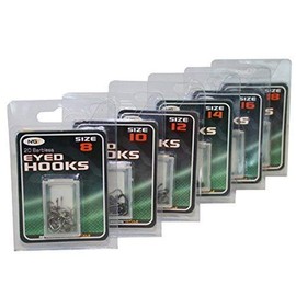 Carp-Corner 120X Match Fishing Eyed Hooks Barbless Size 8 10 12 14 16 18 20 Of Each